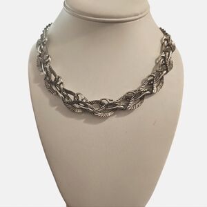 Trifari Scandinavian Leaf Necklace